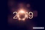 Vector năm mới 2019 - Background năm mới 2019