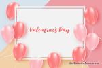 Download vector background valentine bóng bay