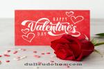 Download PSD thiệp valentine và hoa hồng đẹp miễn phí