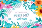 Tải PSD phông nền chúc mừng 20/10 - Ngày Phụ nữ Việt Nam
