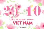 PSD hình ảnh thiệp chúc mừng ngày Phụ nữ Việt Nam