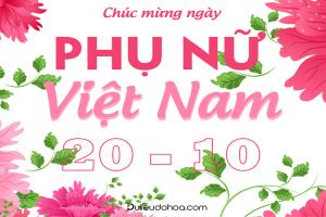 Tải, download PSD phông nền chúc mừng 20/10 - Ngày Phụ nữ Việt Nam