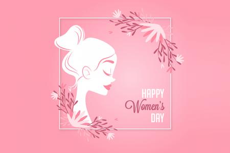Free vector chào mừng ngày Quốc tế phụ nữ 8-3 đẹp lãng mạn