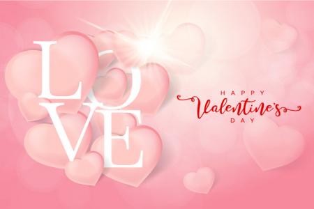 Vector valentine đẹp lãng mạn - Download vector miễn phí