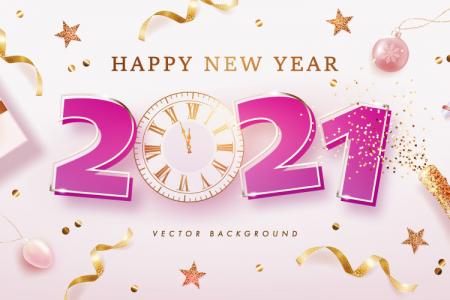 Chia sẻ vector background chúc mừng năm mới 2021