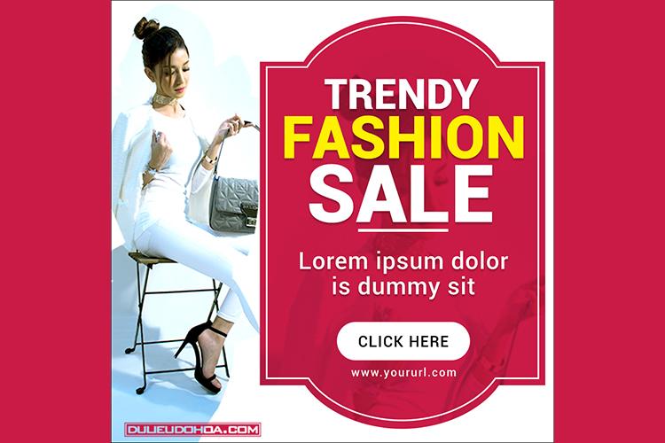 Download banner quảng cáo thời trang đẹp cho Marketing online- Mẫu 4