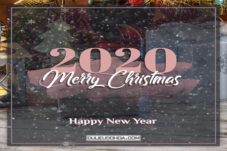 Free Download PSD chúc mừng năm mới và giáng sinh 2020 cực đẹp