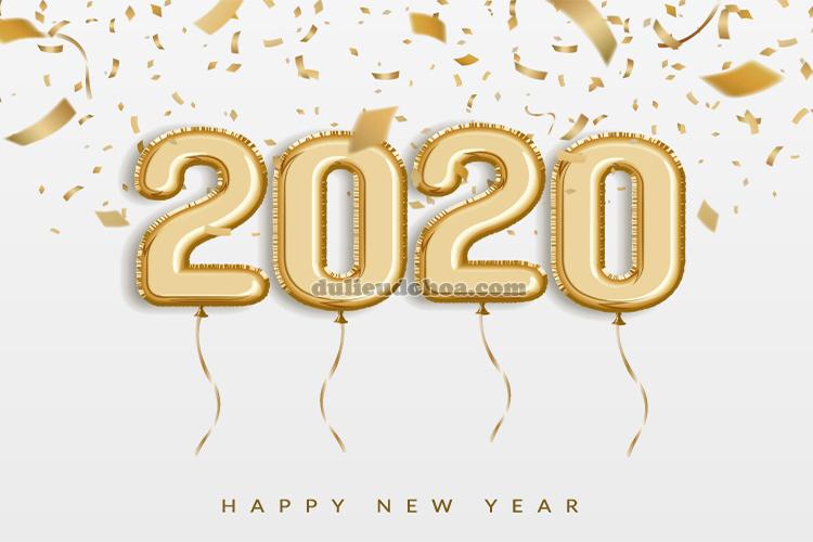 Chia sẻ Vector chúc mừng năm mới 2020 File AI Cực Đẹp