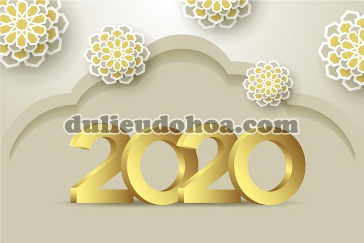 Vector Banner, Background chúc mừng năm mới 2020