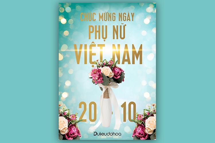 Ngày Phụ nữ Việt Nam 20/10 đang đến gần, hãy cùng tải ngay file PSD background chúc mừng để thiết kế thiệp, banner hay bất kỳ sản phẩm nào khác để tặng cho phái đẹp trong ngày đặc biệt này.