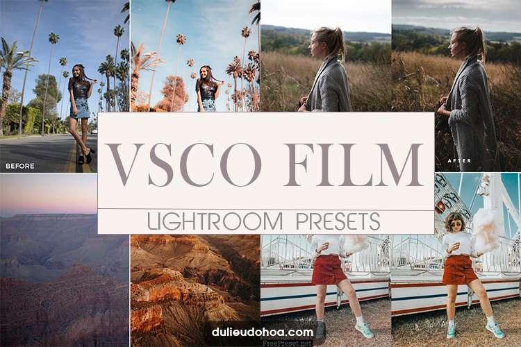 Tải, download Bộ Preset Lightroom VSCO ảnh màu film đẹp miễn phí (Desktop)