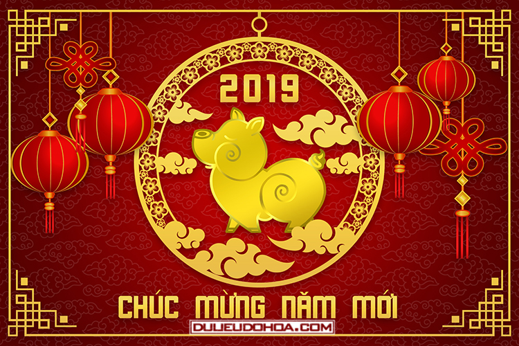 Share PSD chủ đề Tết 2019 - PSD chúc mừng năm mới 2019 cực kỳ chất lượng